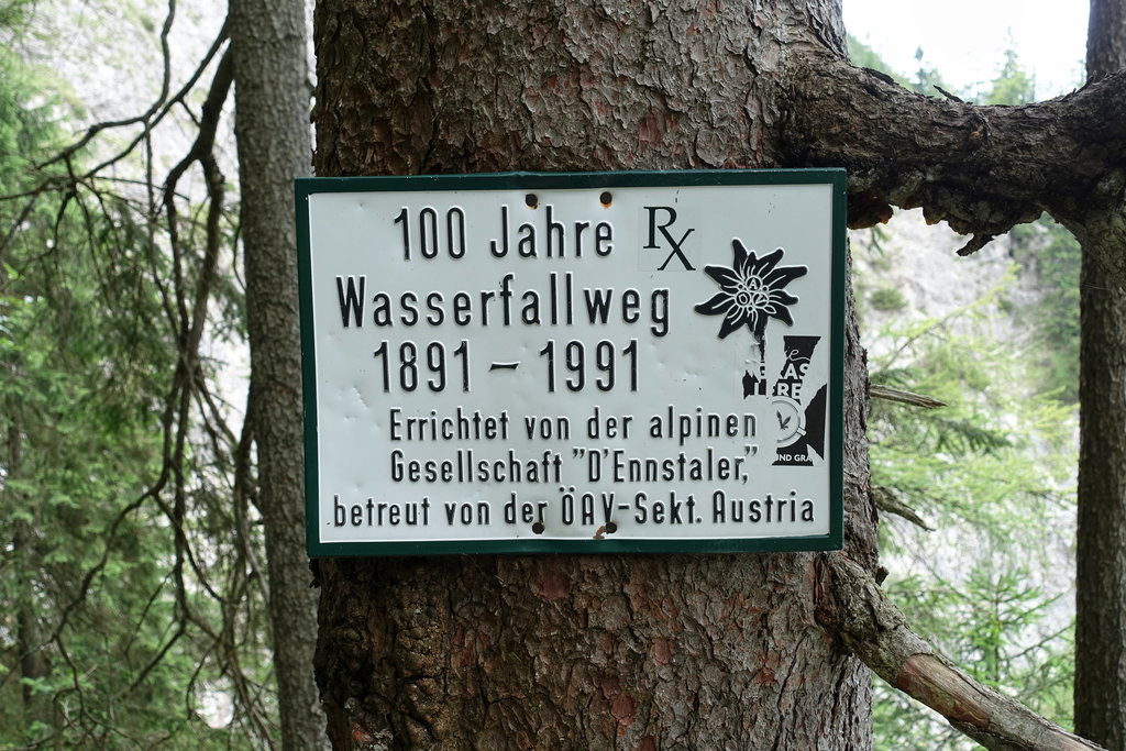 Schon 1891 wurde der Wasserfallweg erbaut!
