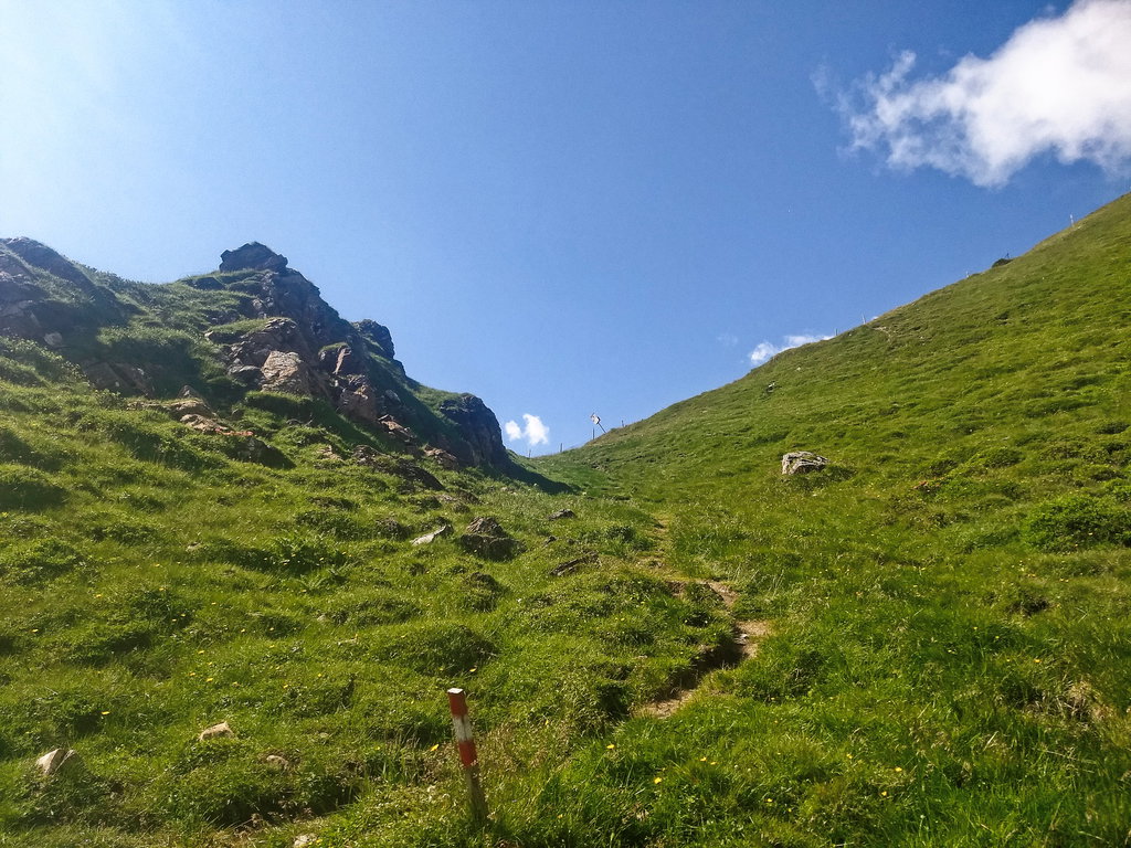 Schiebestrecke unterhalb des Portjochs. Foto: Nikolaus Vogl