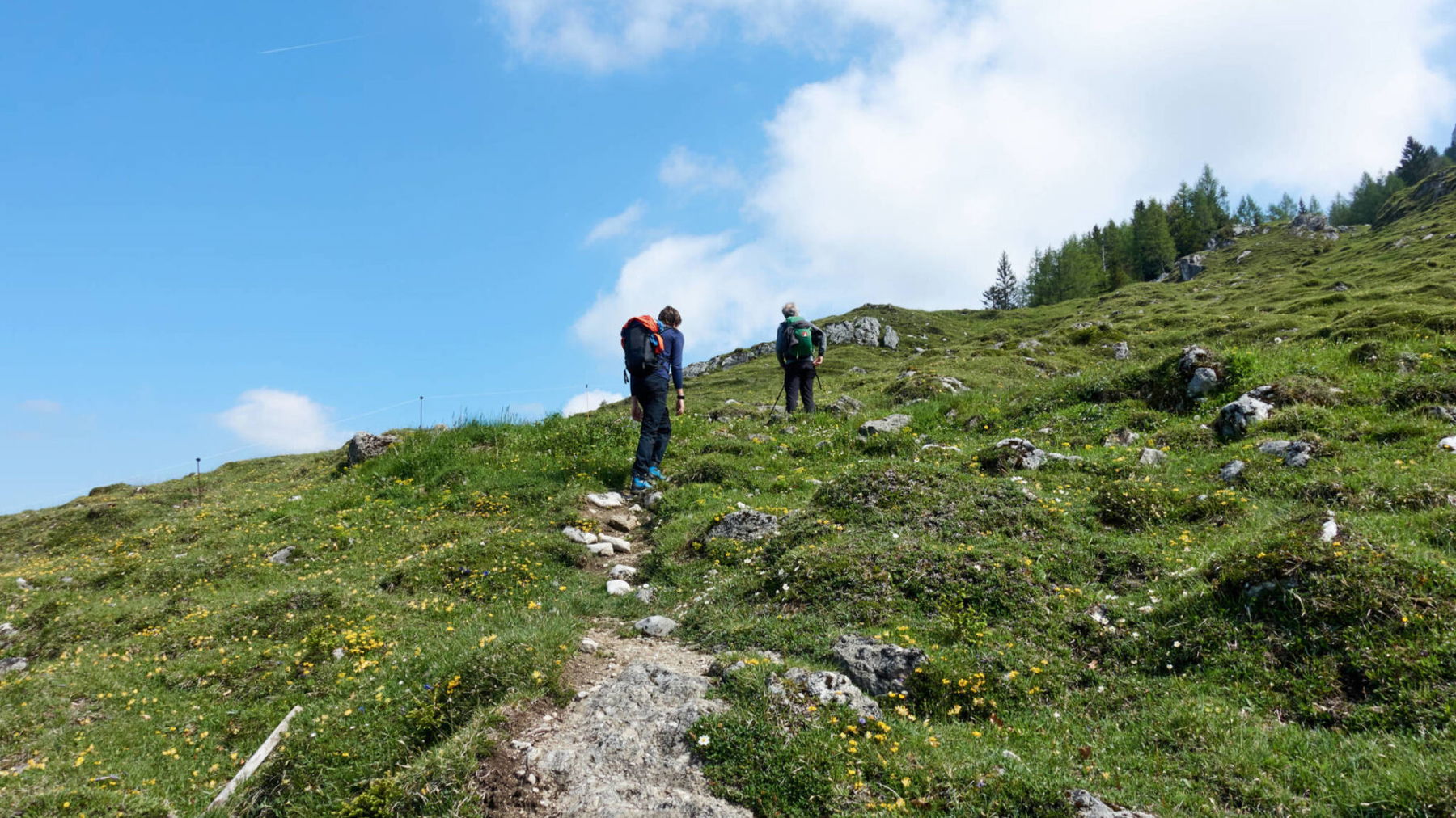 Aufstieg zur Naunspitze