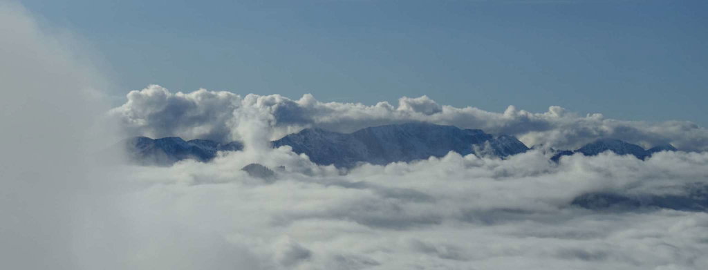 Sengsengebirge im Nebel