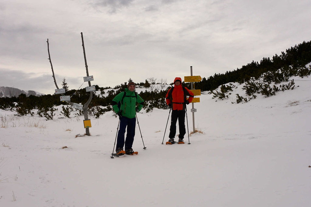 Wegkreuzung bei der Neuen Seehütte.
