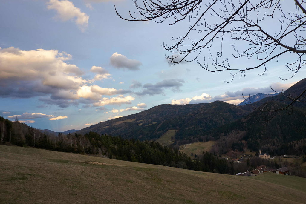 Abendstimmung über Prein an der Rax.