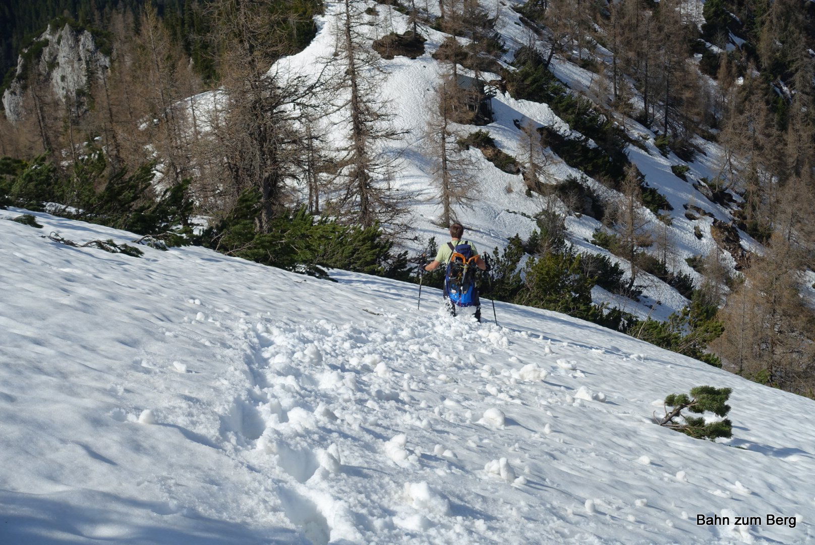 Wichtig ist, dass man immer am Grat bleibt
