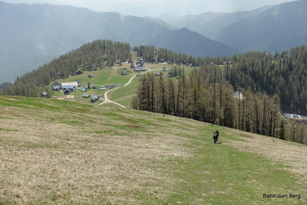 Blick zurück auf die Aflenzer Bürgeralm