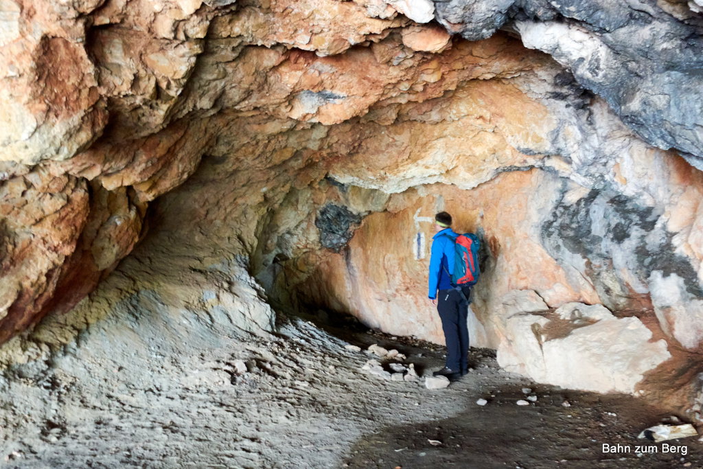 Die Höhle ist enttäuschend kurz