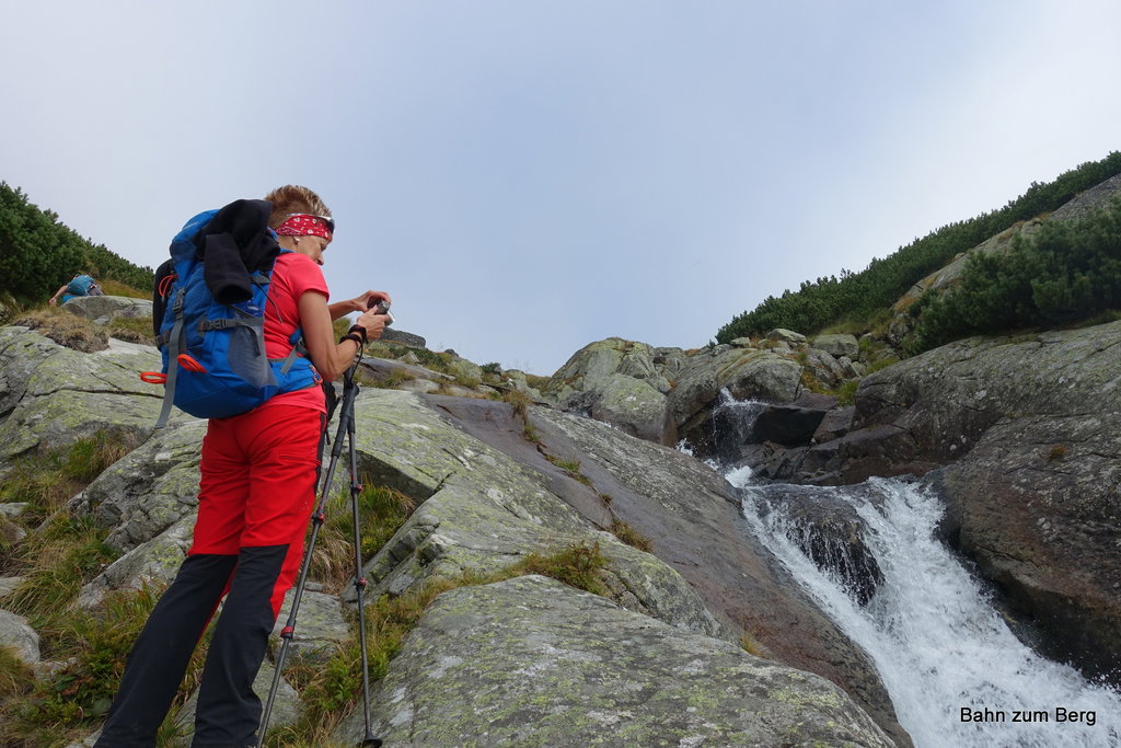 Der obere Teil des Wasserfalls