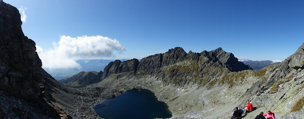 Panorama Vyšné Wahlenbergovo pleso