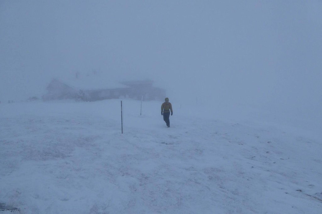 Der erste Wanderer kommt uns kurz vor der Fischerhütte entgegen.
