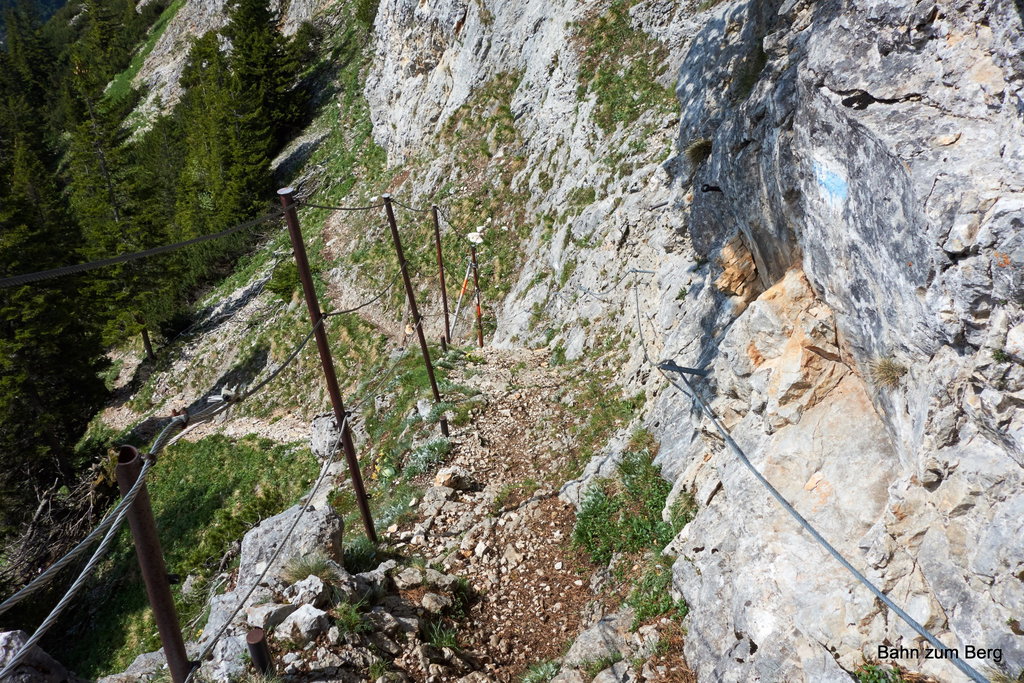 Abstieg zur Wolfgang-Dirnbacher Hütte.