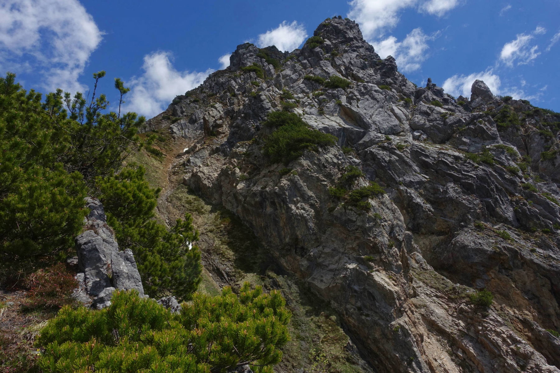 Aufstieg zur Blisadona (Foto: Peter Backé)