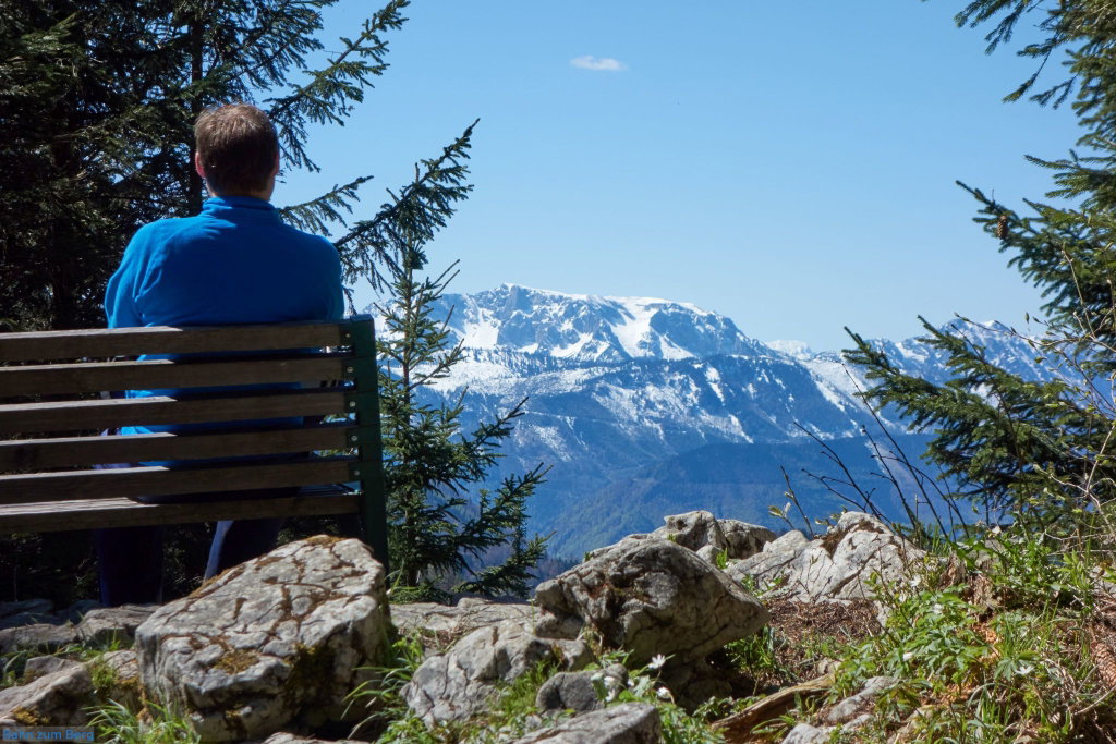 Aussichtsbankerl kurz vor der Anton-Schosser Hütte. Foto: Martin Heppner
