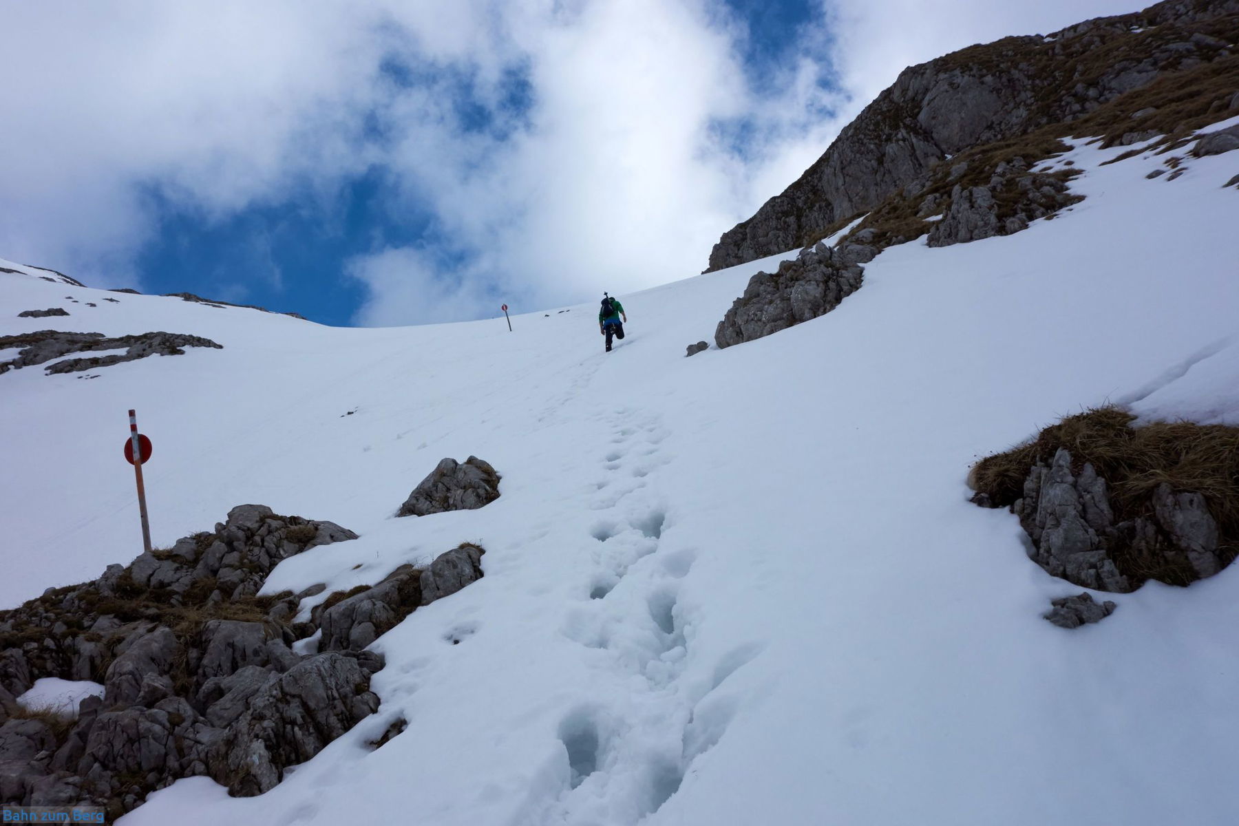 Aufstieg über den Graf Meran-Steig.
