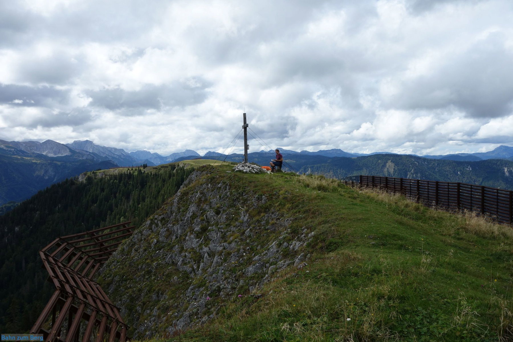 Gipfelbucheintragung auf der Wetterin.