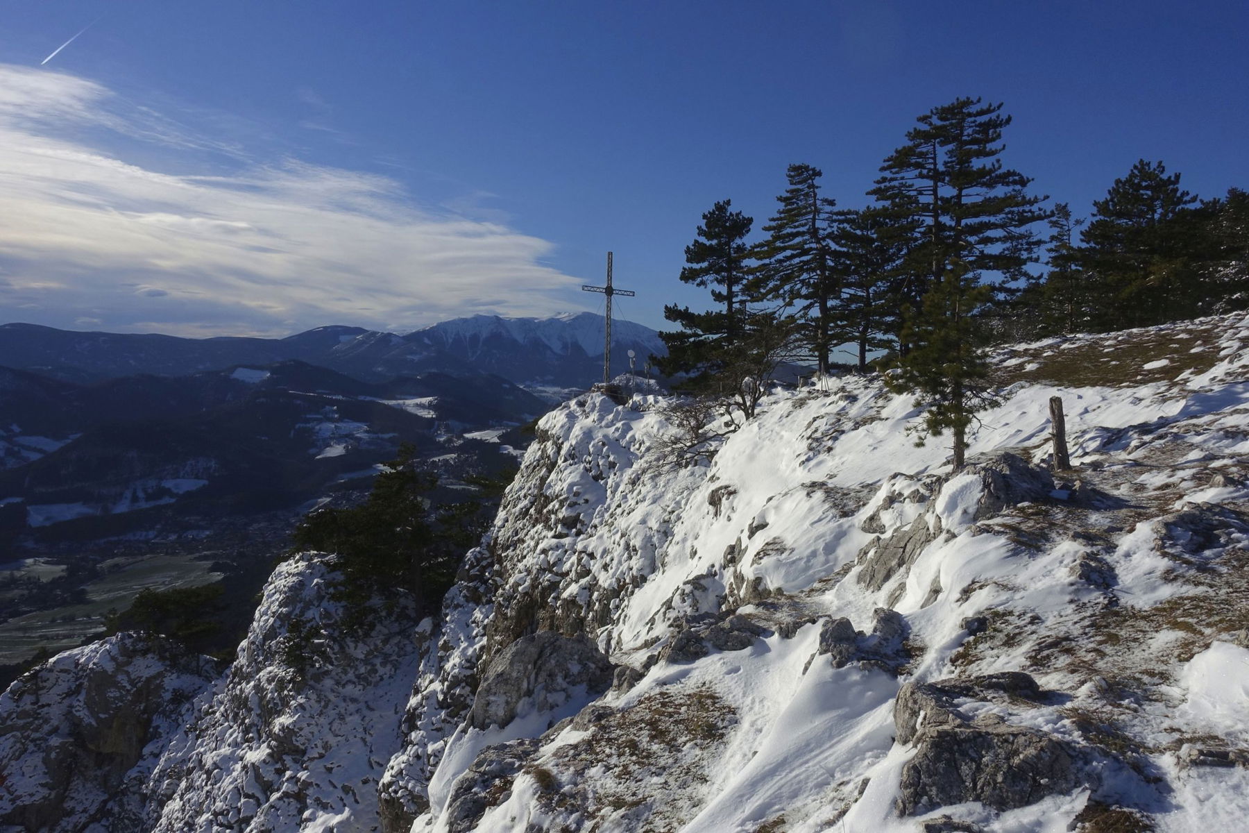 Im Winter auf die Hohe Wand