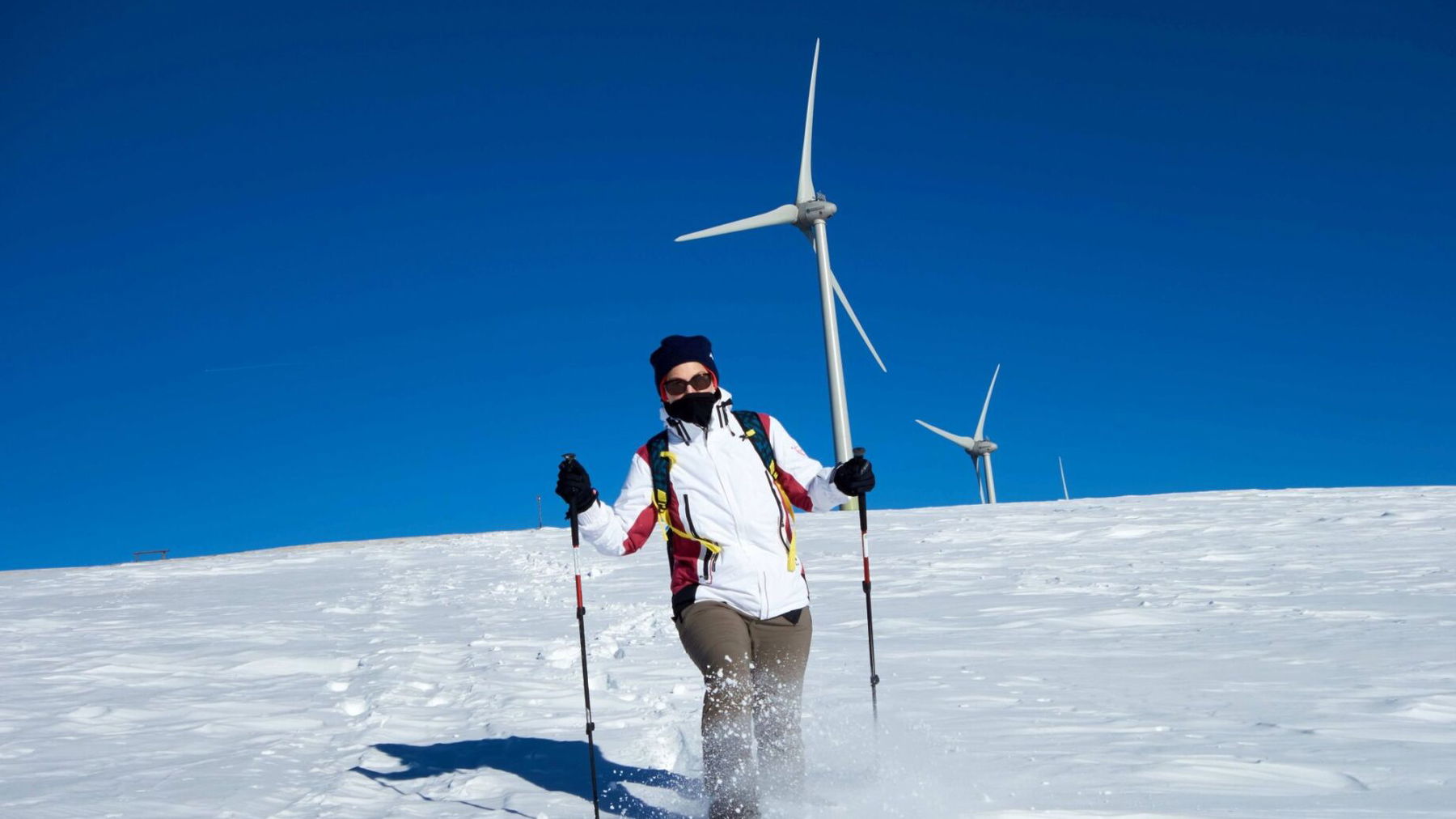Mit Schneeschuhen im Pulverschnee!