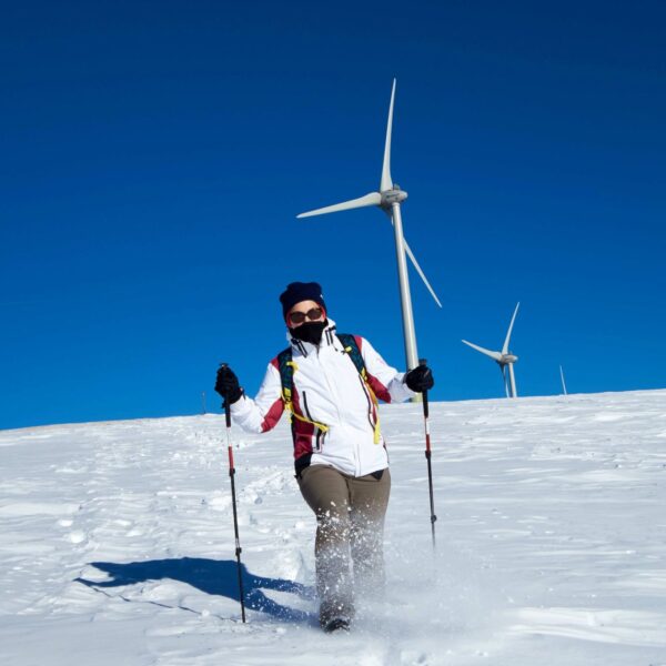 Mit Schneeschuhen im Pulverschnee!