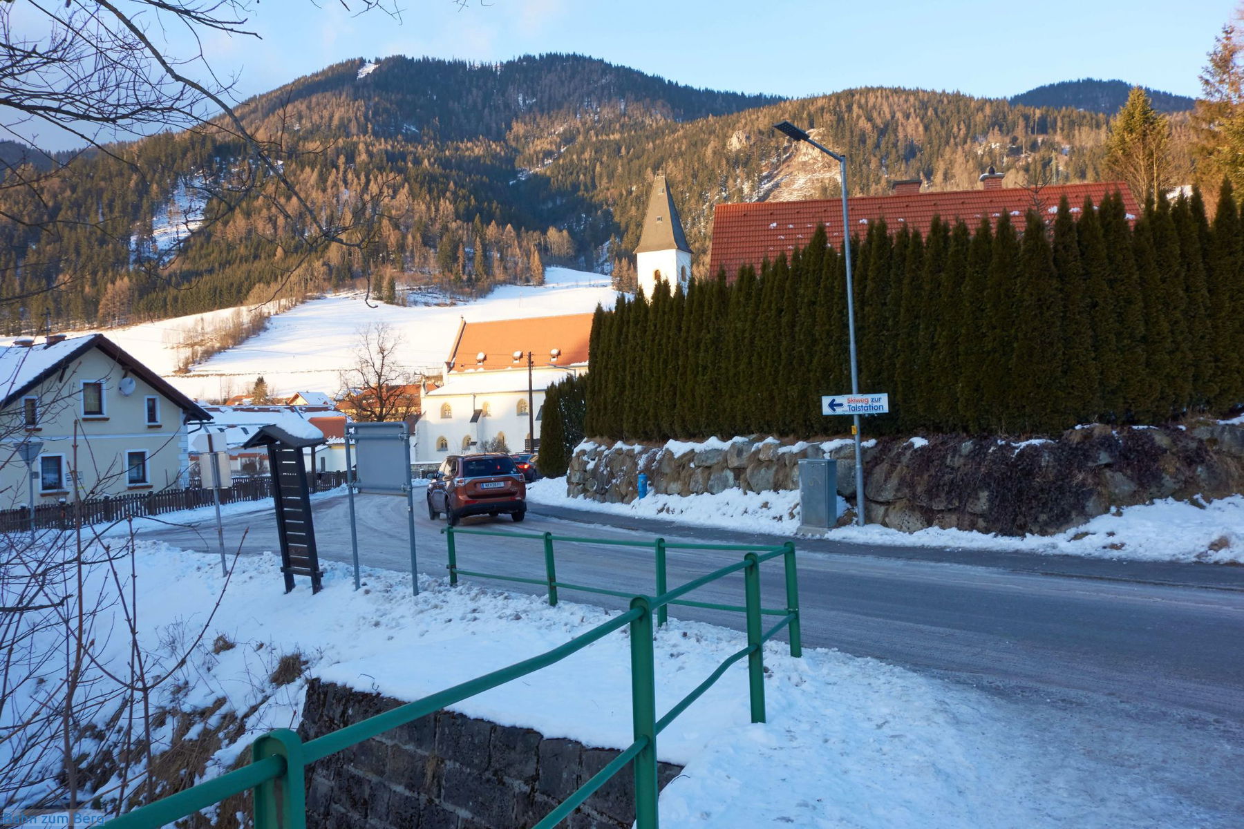 Ich bin bis zur Brücke über den Kaltenbach abgefahren.