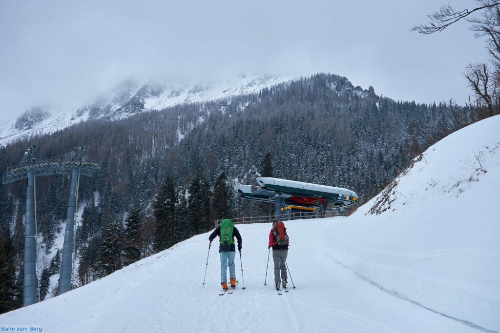 Bergstation Sessellift Losenheim - kurz vor der Edelweisshütte