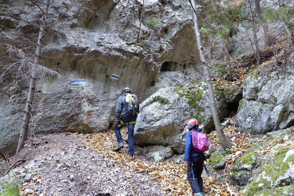 Aufstieg in der großen Klause.