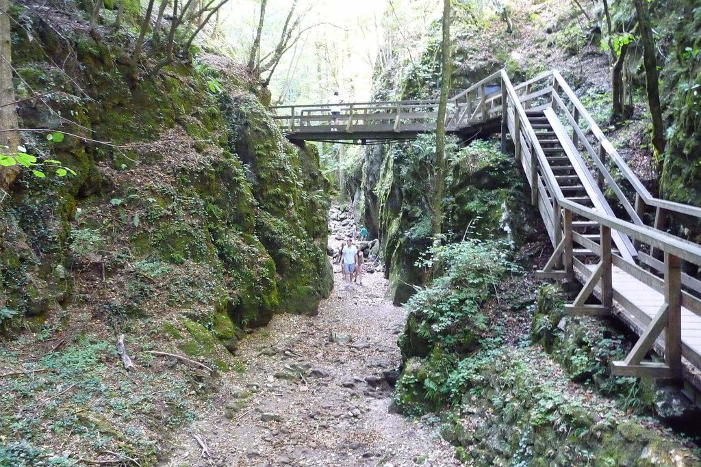Ist das erste Mal, dass ich die Johannesbachklamm ohne rauschendes Wasser gesehen habe. © 2015 HM