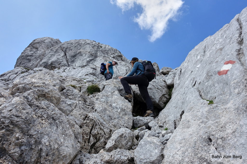 Der obere Teil ist immer wieder zum kraxeln