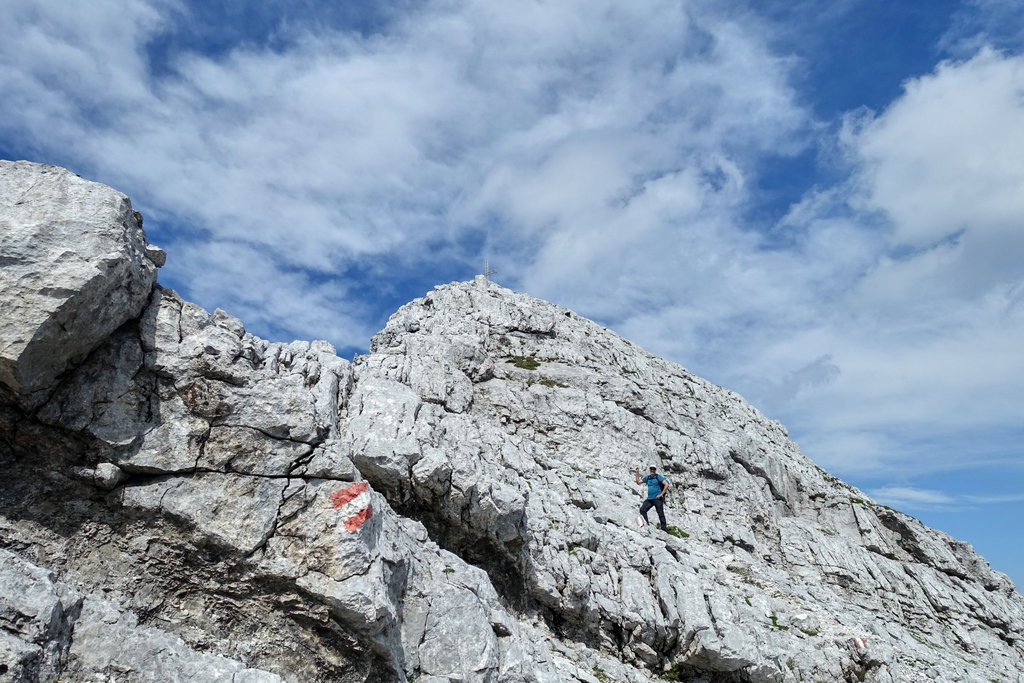 Letzter Anstieg vor dem Gipfel