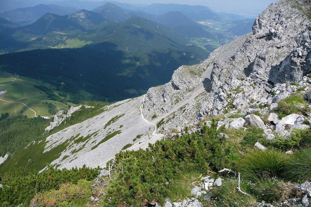 Blick auf Fadensteig und Fadensattel.