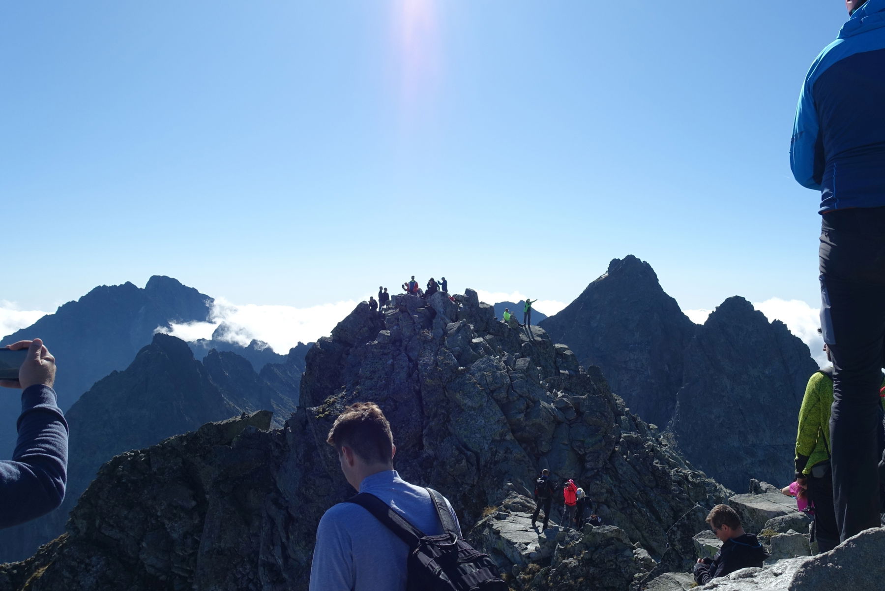 Um 9:00 am Rysy in der Hohen Tatra