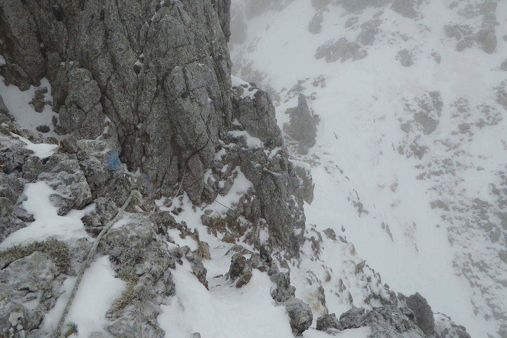 Der versicherte Teil am Nandlgrat.