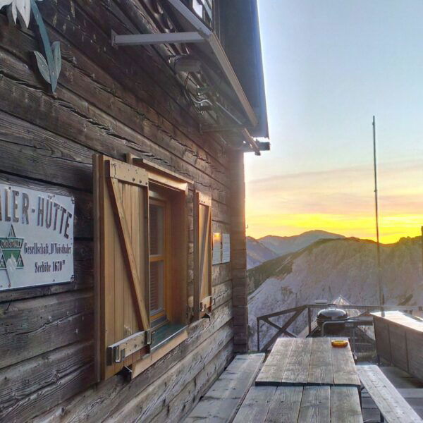 Morgenrot bei der Voisthalerhütte
