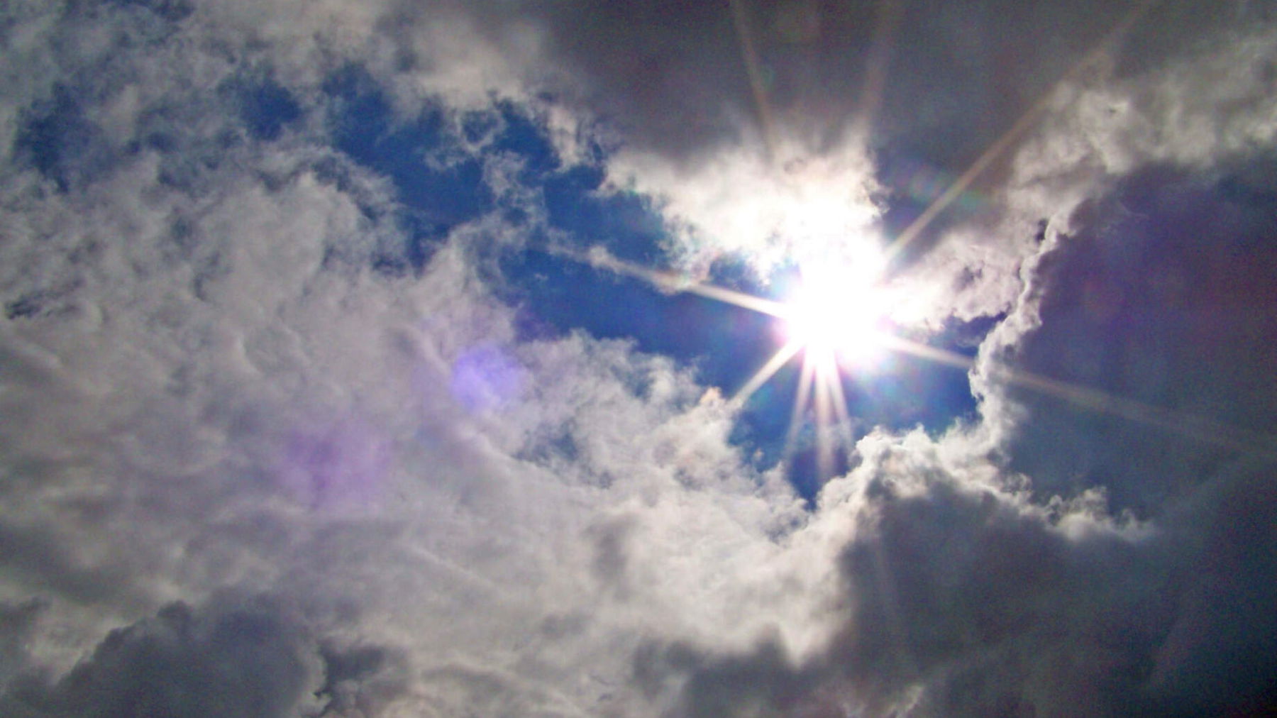 Sonne und Wolken