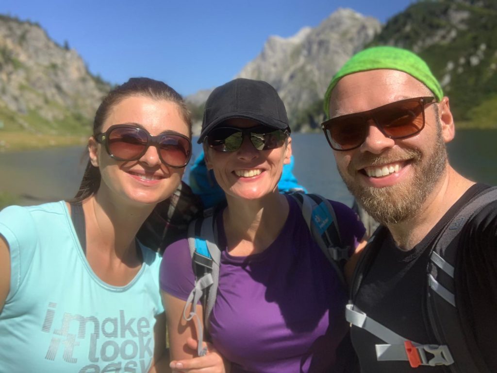 Wir drei am Tappenkarsee. Foto Christian Steiner
