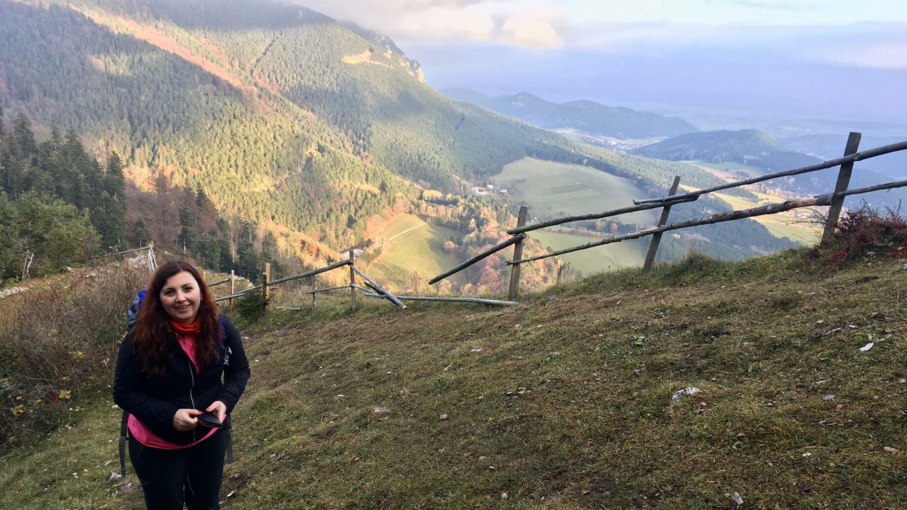 Unten ist Grünbach und da ist Krisztina :-) Foto: Veronika Schöll