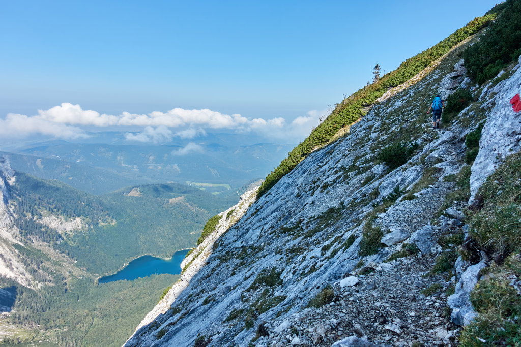 Blick auf den Hinteren Langbathsee. Foto: Martin Heppner