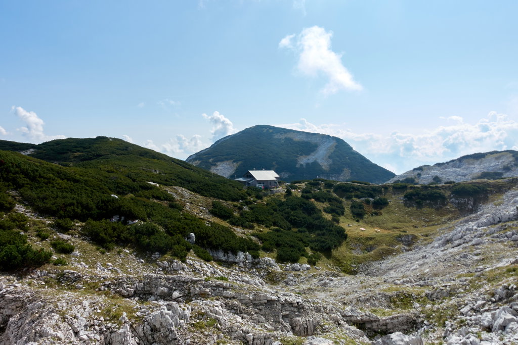 Blick auf die Rieder Hütte. Foto: Martin Heppner
