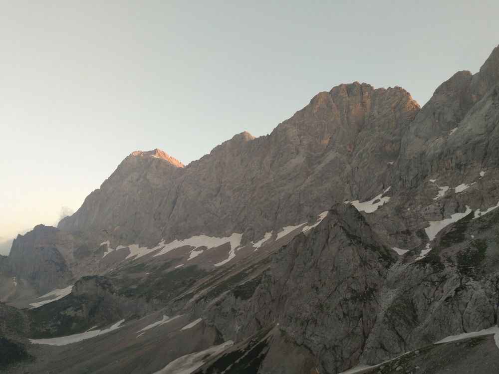 Dachstein von der Südwandhütte im Morgenlicht