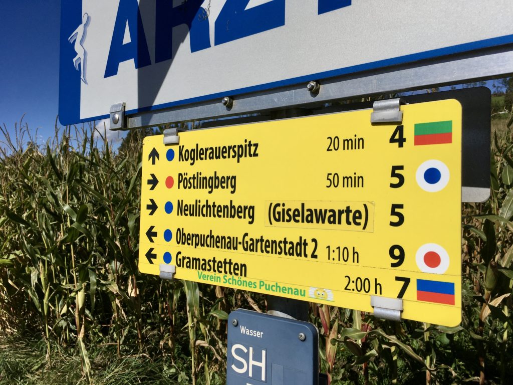 Noch 50 Minuten bis zum Hausberg von Linz. Foto: Stefan Hochhold