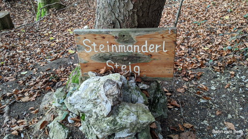 Schild Steinmanderlsteig. Foto: Martin Heppner