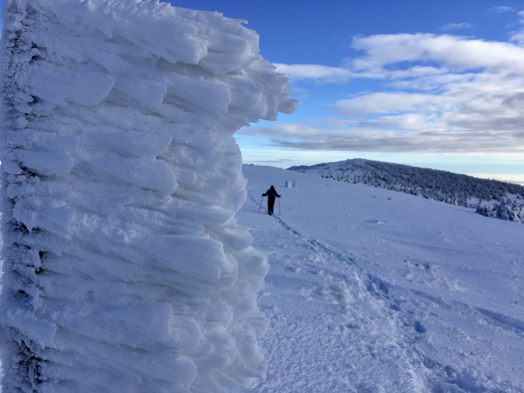 Wenn Wind und Schnee mit einander spielen entsteht Anraum, Foto Veronika Schöll
