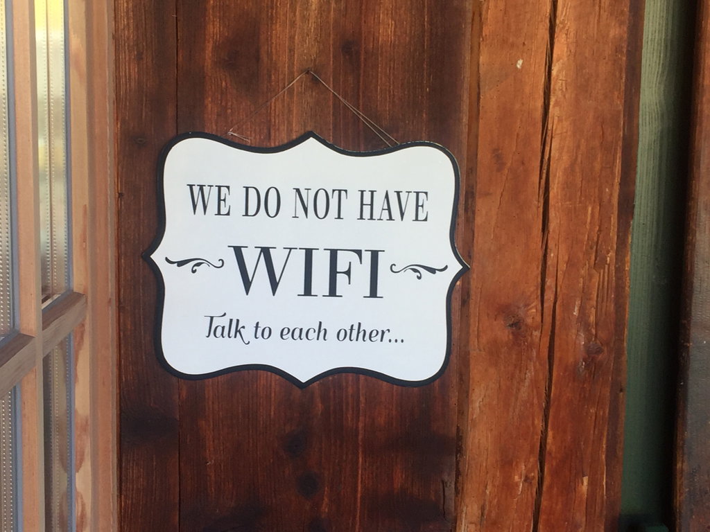 WIFI-Schild. Foto: Petra Jens