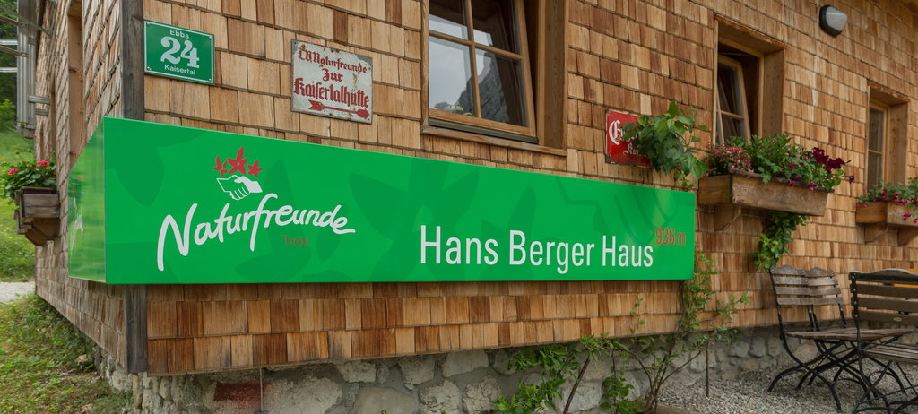 Hans-Berger-Haus Nahaufnahme. Foto: Alfred Leitgeb
