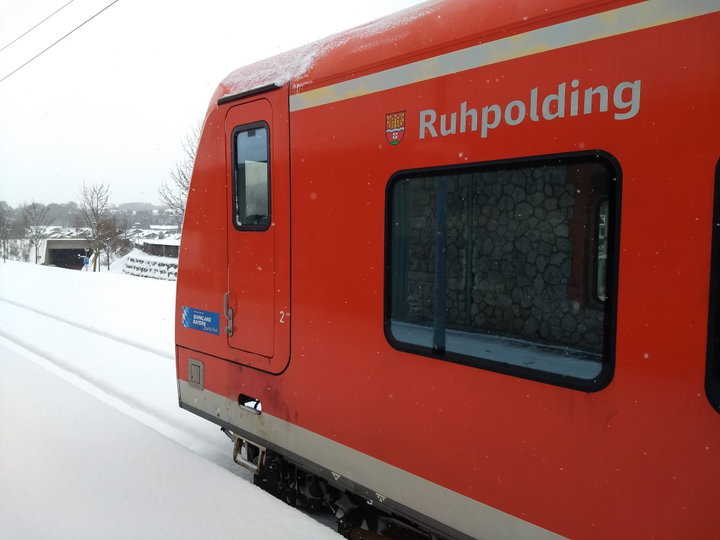 Am Bahnhof Ruhpolding. Foto: Nikolaus Vogl