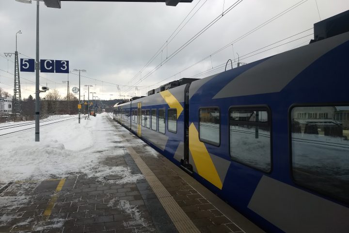 Anfahrt mit BRB und SOB nach Ruhpolding. Foto: Nikolaus Vogl