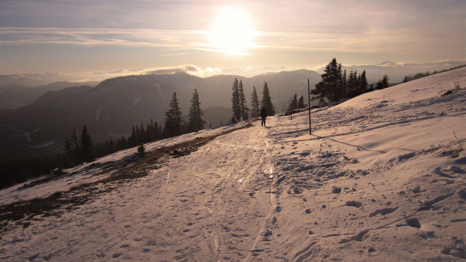 Sonne am Gipfel des Tirolerkogel. Foto: Petra Jens