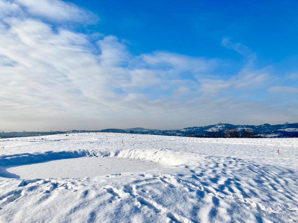 Moonwalk? Mondlandschaft am Linzer Golfplatz. Foto: Stefan Hochhold