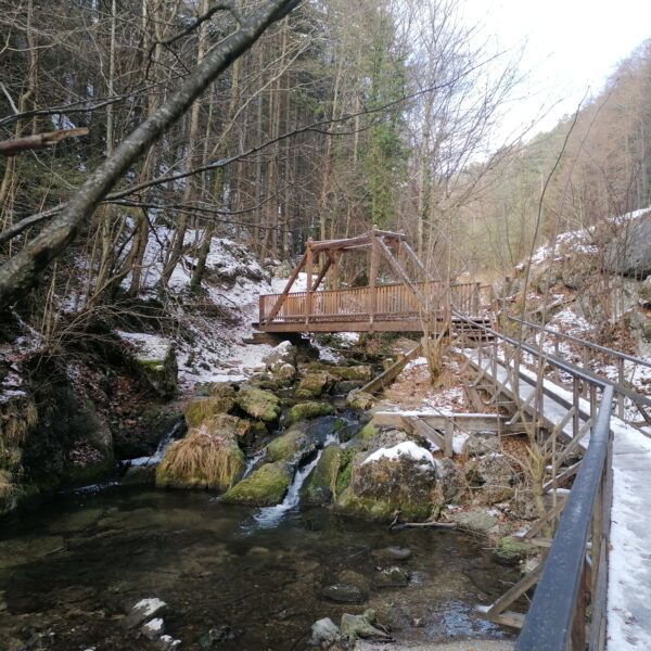 Brücke an der Hausteinhöhle. Foto: Peter Ofner
