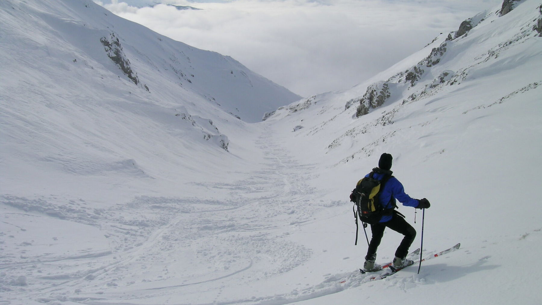 Einfahrt in den Wurzengraben. Foto: Alpenverein Edelweiss