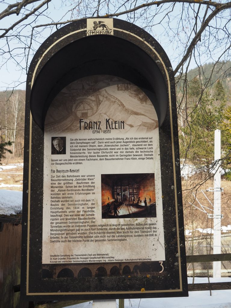 Tafel Franz Klein. Foto: Gerold Petritsch
