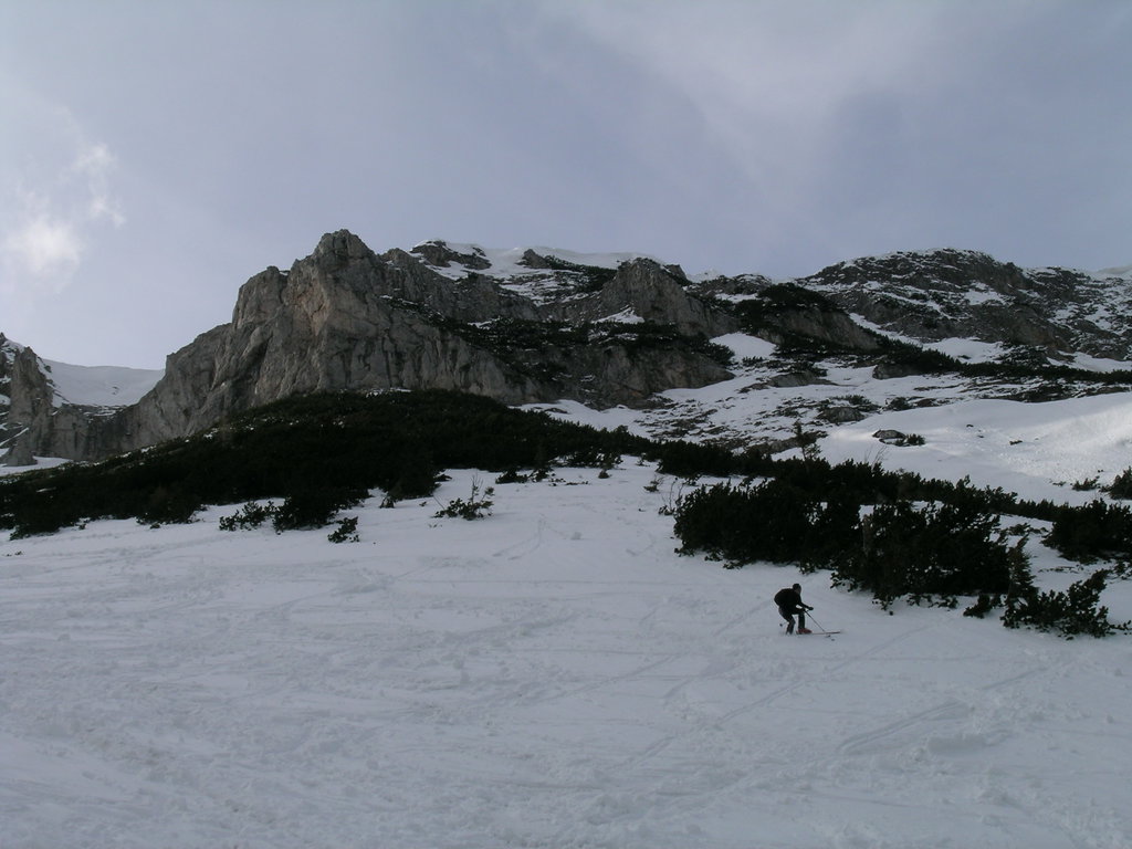 Abfahrt im Karlgraben 1. Foto: Alpenverein Edelweiss