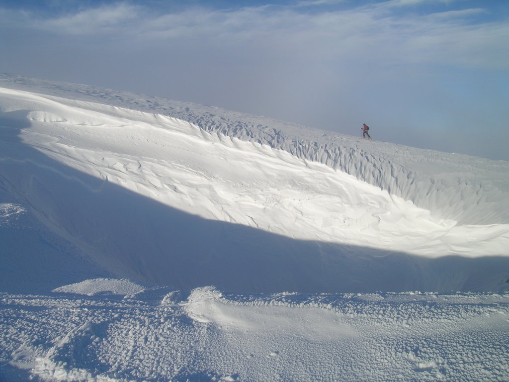 Doline zwischen Karl-Ludwig-Haus und Heukuppe. Foto: Alpenverein Edelweiss